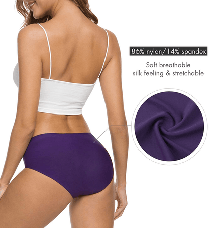 ALTHEANRAY Women’S Seamless Hipster Underwear No Show Panties Soft Stretch Bikini Underwears Multi-Pack  Altheanray   
