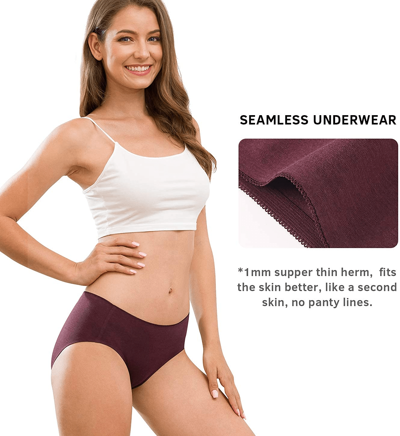 Altheanray Womens Underwear Seamless Cotton Briefs Panties for Women 6 Pack Apparel & Accessories > Clothing > Underwear & Socks > Underwear Altheanray   
