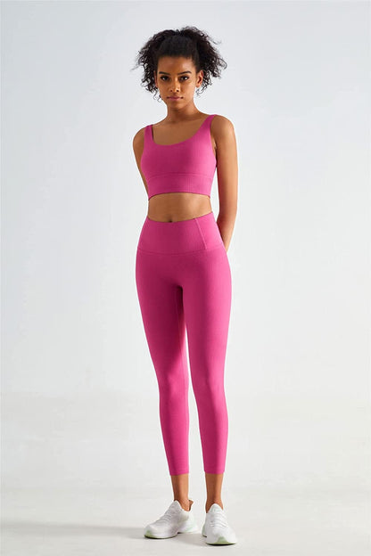 Altiland High Impact Supportive Sports Bras for Women, V Neck Padded Workout Yoga Fitness Running Athletic Tops