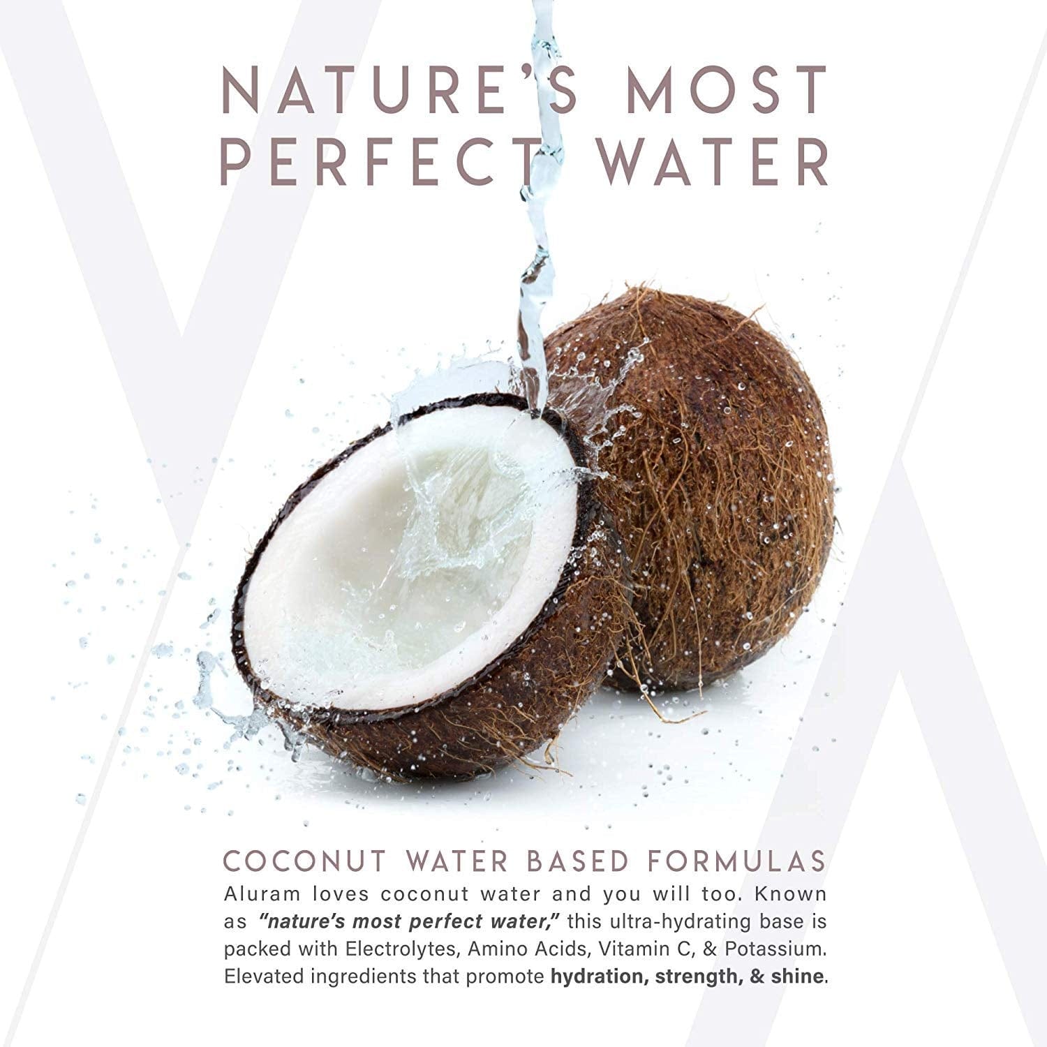 Aluram Coconut Water Based Moisturizing Conditioner for Men & Women - Clean Beauty - Sulfate & Paraben Free Health & Beauty > Personal Care > Hair Care ALURAM   