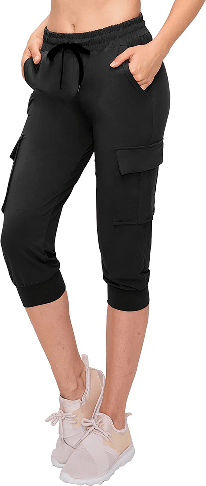 ALWAYS Women'S Cargo Jogger Pants - Buttery Soft Casual Comfy Lounge Sweatpants for Women Apparel & Accessories > Clothing > Activewear Kylie Max   