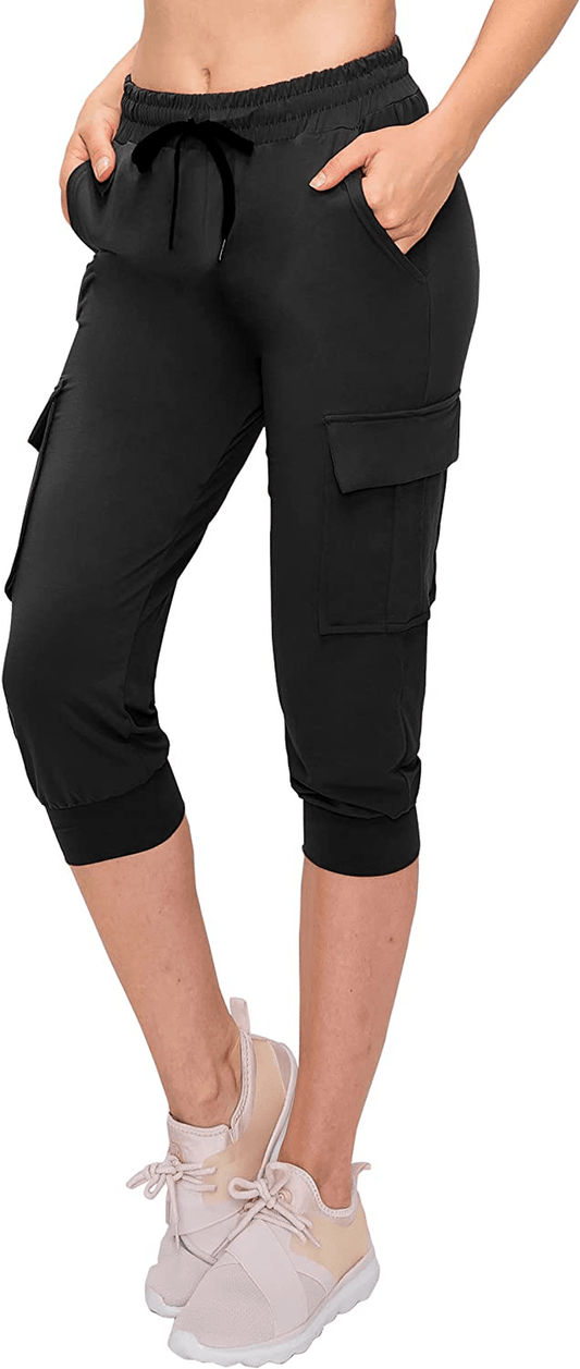ALWAYS Women'S Cargo Jogger Pants - Buttery Soft Casual Comfy Lounge Sweatpants for Women Apparel & Accessories > Clothing > Activewear Kylie Max   