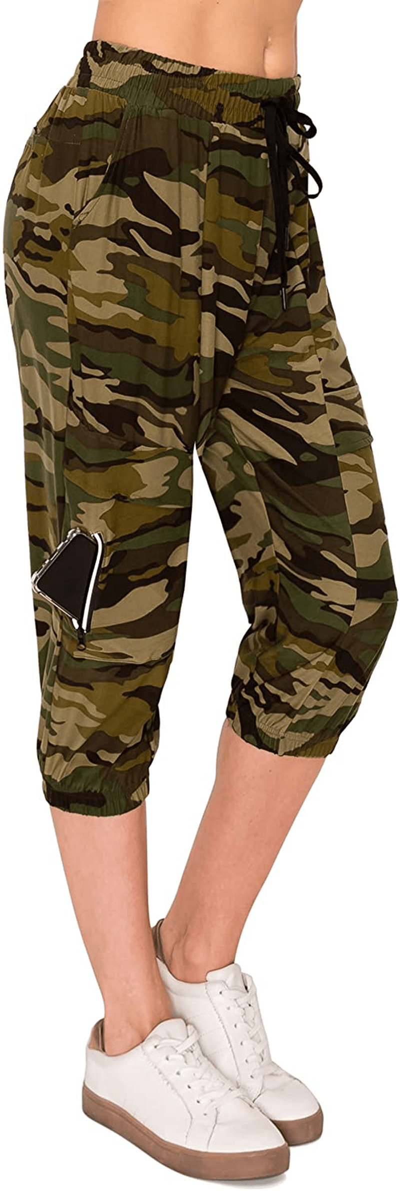ALWAYS Women'S Cargo Jogger Pants - Buttery Soft Casual Comfy Lounge Sweatpants for Women Apparel & Accessories > Clothing > Activewear Kylie Max   