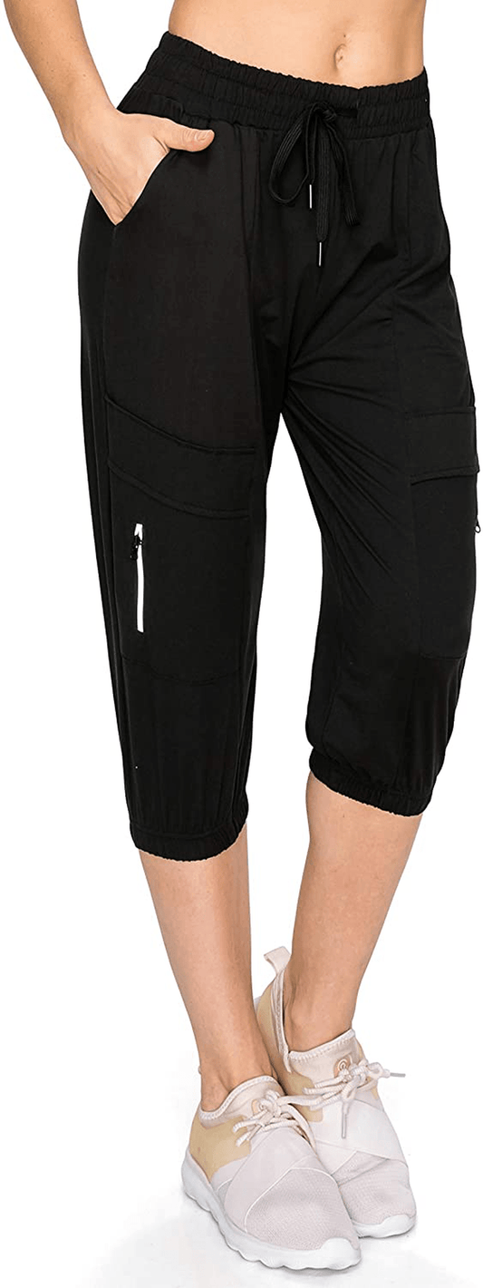 ALWAYS Women'S Cargo Jogger Pants - Buttery Soft Casual Comfy Lounge Sweatpants for Women Apparel & Accessories > Clothing > Activewear Kylie Max   