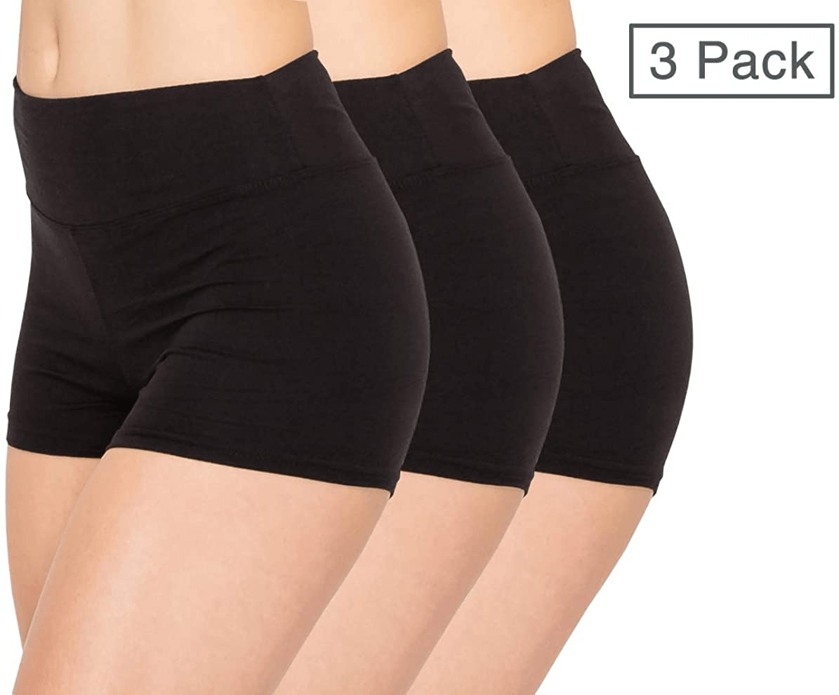 ALWAYS Women Workout Yoga Shorts - Premium Buttery Soft Solid Stretch Cheerleader Running Dance Volleyball Short Pants Apparel & Accessories > Clothing > Shorts Kylie Max   