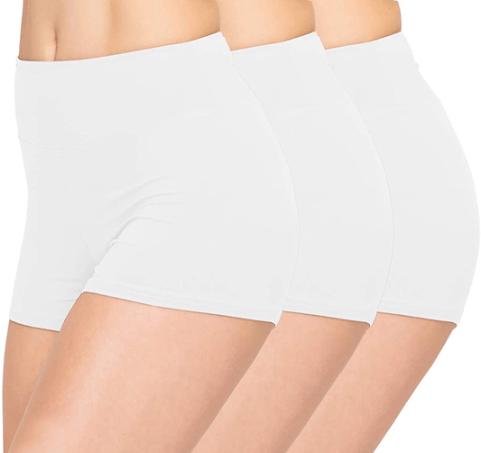 ALWAYS Women Workout Yoga Shorts - Premium Buttery Soft Solid Stretch Cheerleader Running Dance Volleyball Short Pants Apparel & Accessories > Clothing > Shorts Kylie Max   
