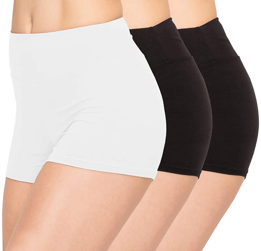 ALWAYS Women Workout Yoga Shorts - Premium Buttery Soft Solid Stretch Cheerleader Running Dance Volleyball Short Pants Apparel & Accessories > Clothing > Shorts Kylie Max   