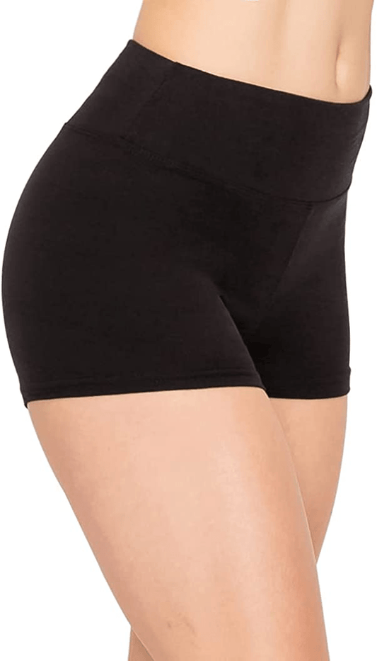 ALWAYS Women Workout Yoga Shorts - Premium Buttery Soft Solid Stretch Cheerleader Running Dance Volleyball Short Pants Apparel & Accessories > Clothing > Shorts Kylie Max   