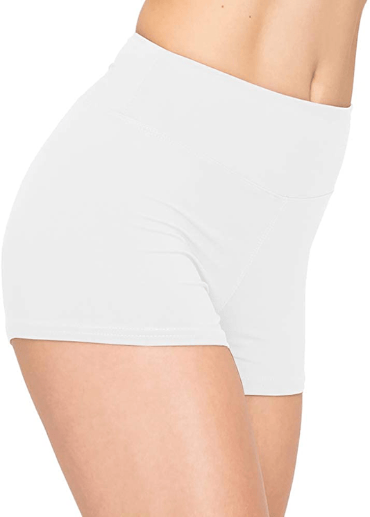 ALWAYS Women Workout Yoga Shorts - Premium Buttery Soft Solid Stretch Cheerleader Running Dance Volleyball Short Pants Apparel & Accessories > Clothing > Shorts Kylie Max   