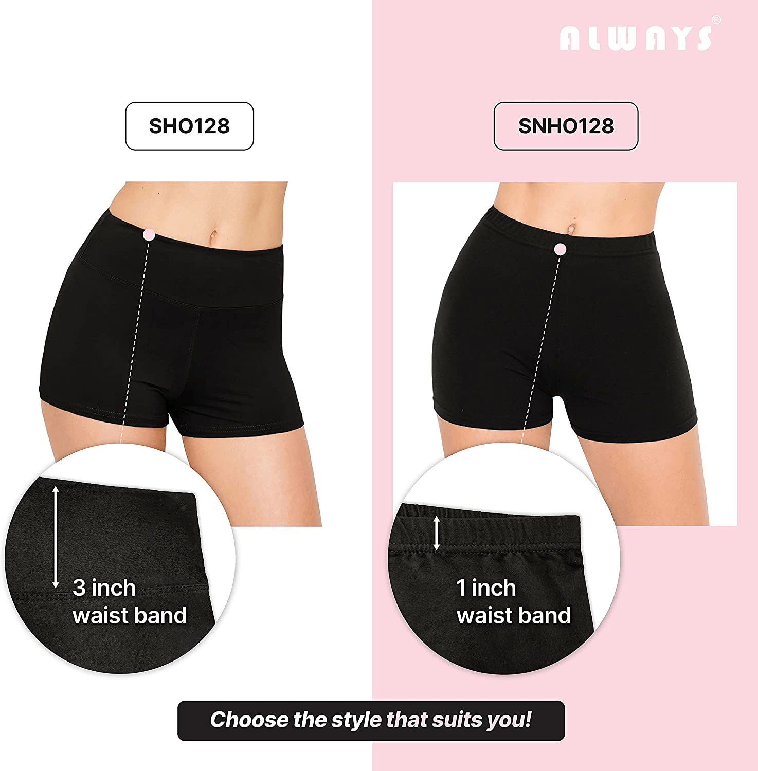 ALWAYS Women Workout Yoga Shorts - Premium Buttery Soft Solid Stretch Cheerleader Running Dance Volleyball Short Pants Apparel & Accessories > Clothing > Shorts Kylie Max   