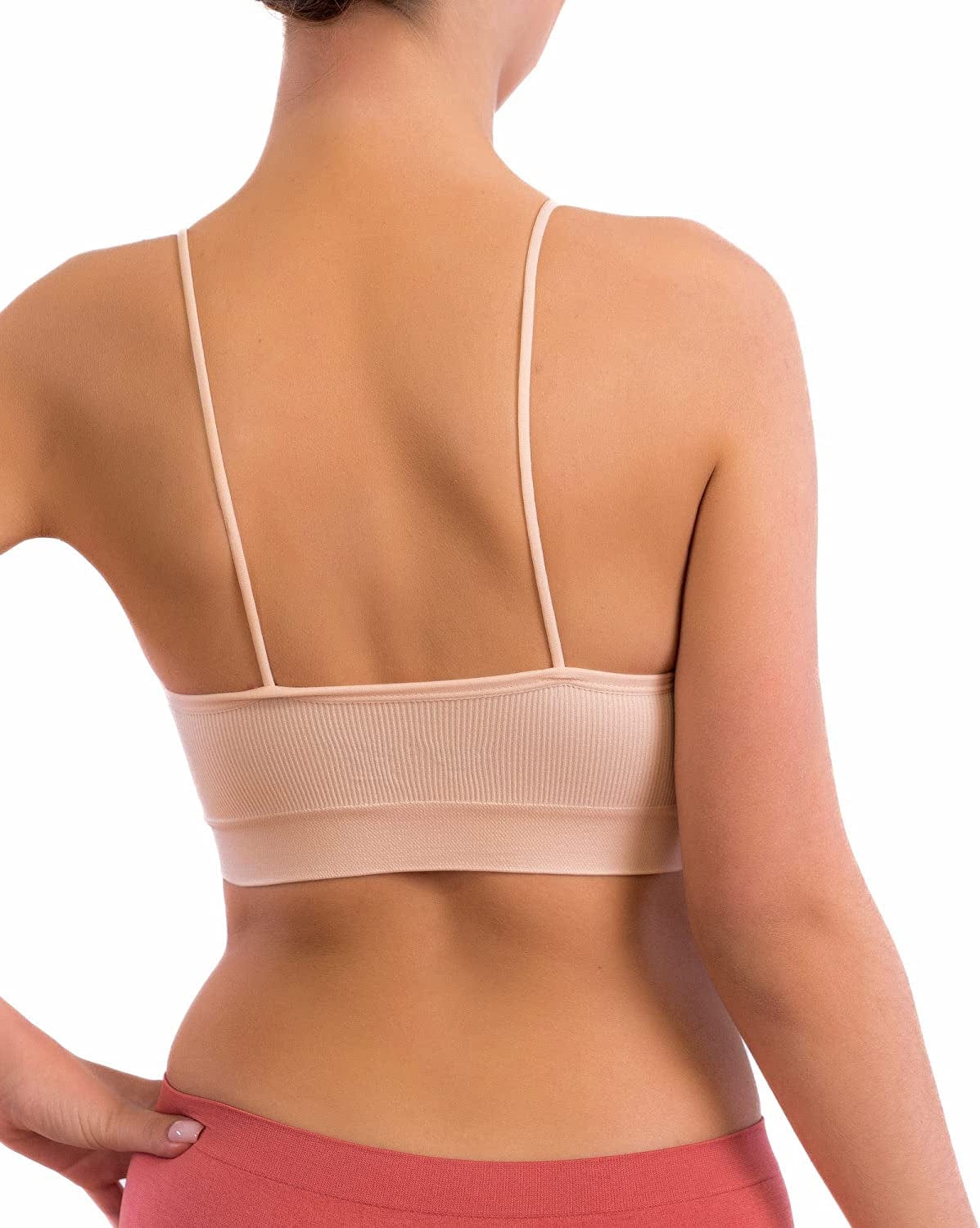 Alyce Intimates Pack of 5 Seamless Womens Ribbed Sleep & Lounge Bra