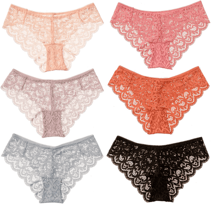 Alyce Intimates Pack of 6 Women’S Lace Bikini Apparel & Accessories > Clothing > Underwear & Socks > Underwear Alyce Ives Intimates   