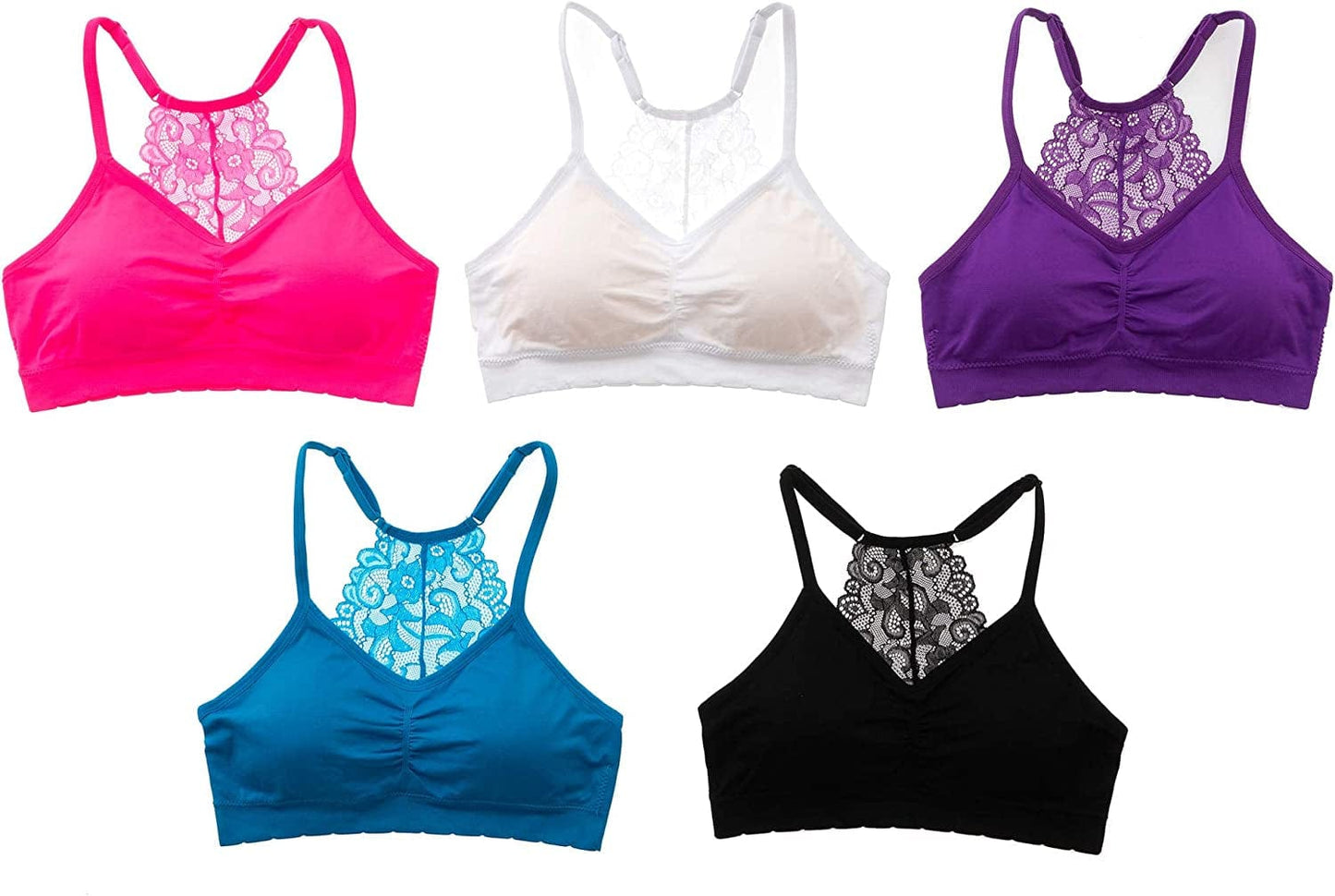Alyce Intimates Seamless Womens Bra, Pack of 5