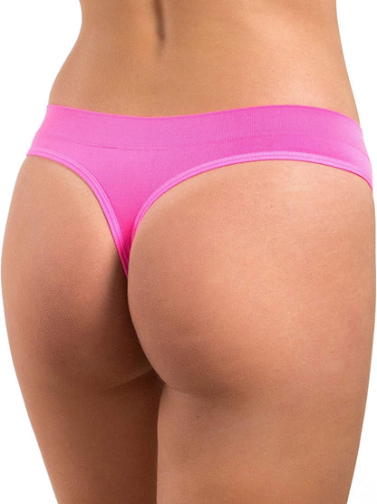 Alyce Ives Intimates Womens Seamless No Show Thong, Pack of 12