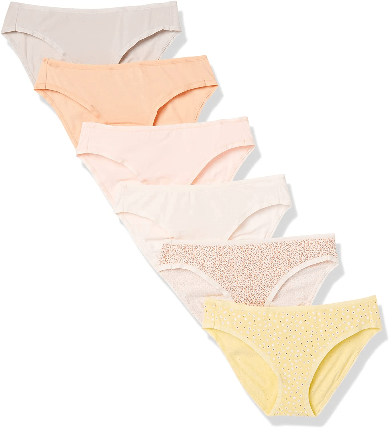 Amazon Essentials Women'S Cotton Bikini Brief Underwear, Multipacks Apparel & Accessories > Clothing > Underwear & Socks > Underwear KYLIE MAX Summer Floral 6 X-Small