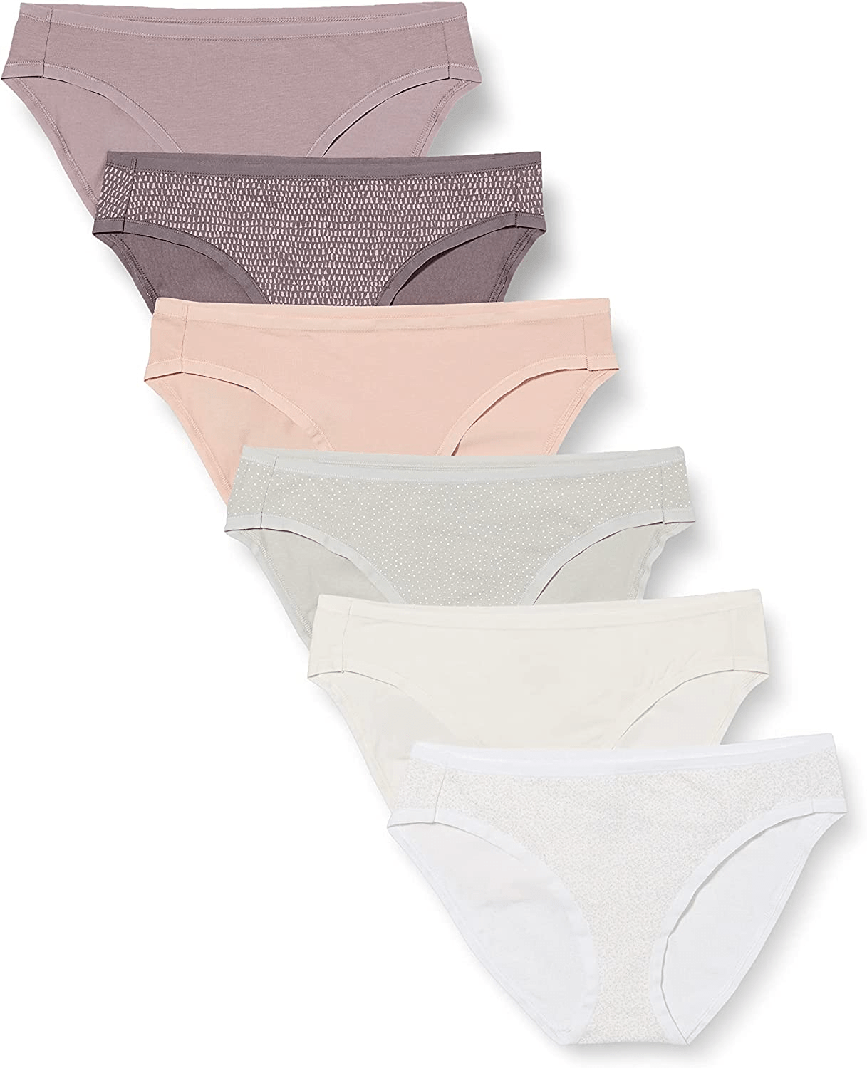 Amazon Essentials Women'S Cotton Bikini Brief Underwear, Multipacks Apparel & Accessories > Clothing > Underwear & Socks > Underwear KYLIE MAX Ditsy Dots 6 X-Small