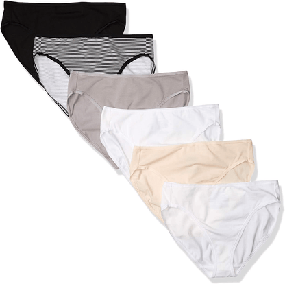 Amazon Essentials Women'S Cotton High Leg Brief Underwear, Multipacks Apparel & Accessories > Clothing > Underwear & Socks > Underwear KYLIE MAX Basic Assorted 6 Medium