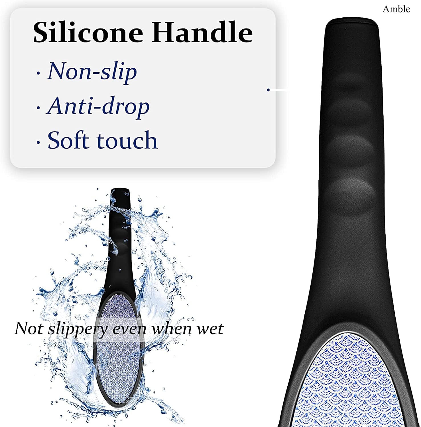 Amble Foot File, Nanomaterials Foot Rasp and Callus Remover - Professional Foot Care Pedicure Foot Scrubber Tool to Remove Cracked Heels, Mother'S Day Gift, Dead Skin, Hard Skin… Health & Beauty > Personal Care > Foot Care Amble   