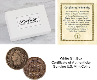 American Coin Treasures 100 Year Old Indian Head Penny Feather Silvertone Coin Earrings Apparel & Accessories > Jewelry > Earrings American Coin Treasures   