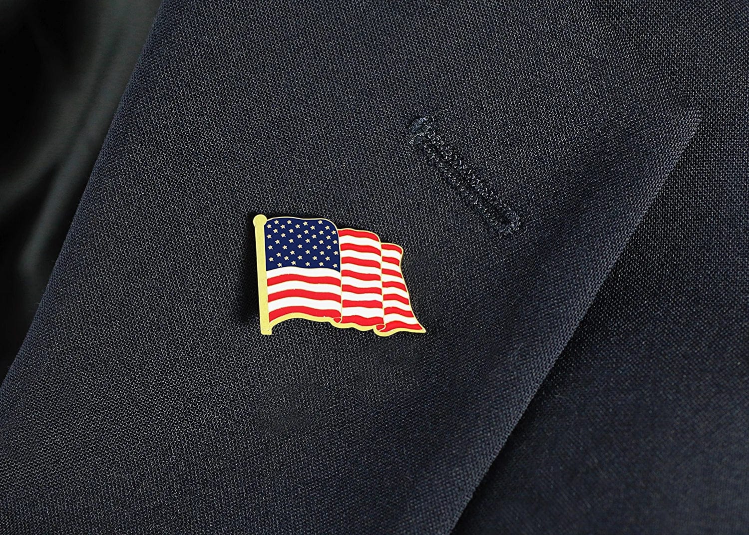 American Flag Lapel Pin Proudly Made in USA (5 Pack)