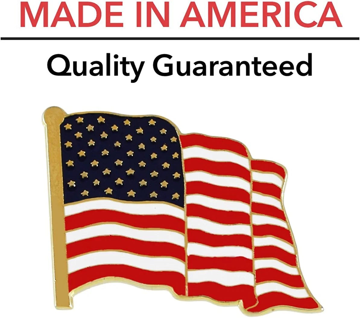 American Flag Lapel Pin Proudly Made in USA (5 Pack)