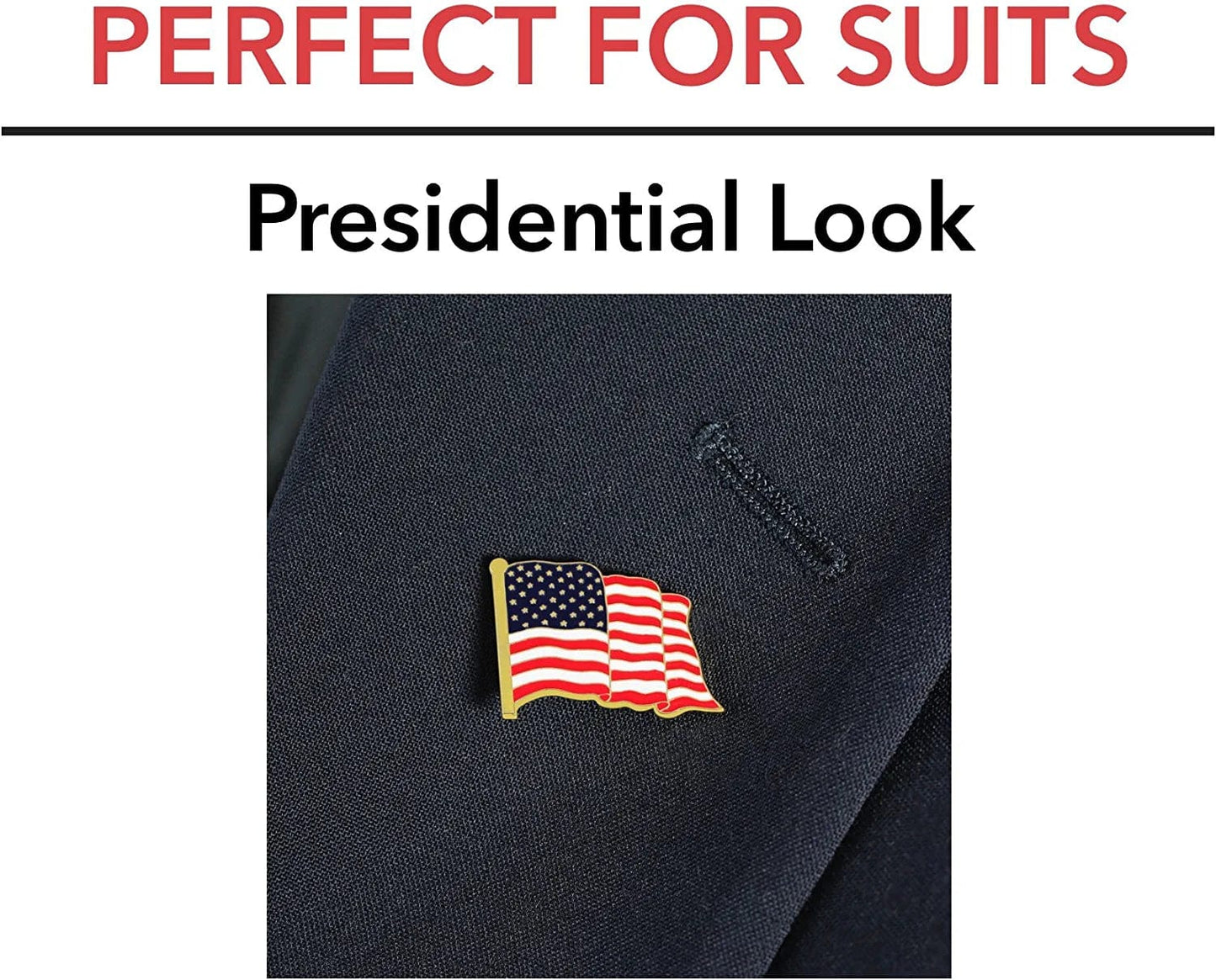 American Flag Lapel Pin Proudly Made in USA (5 Pack)