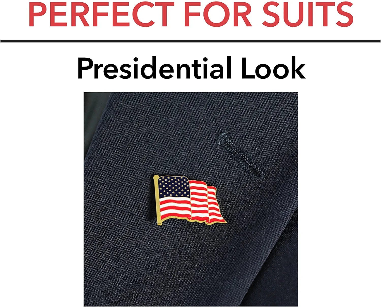 American Flag Lapel Pin Proudly Made in USA (5 Pack)