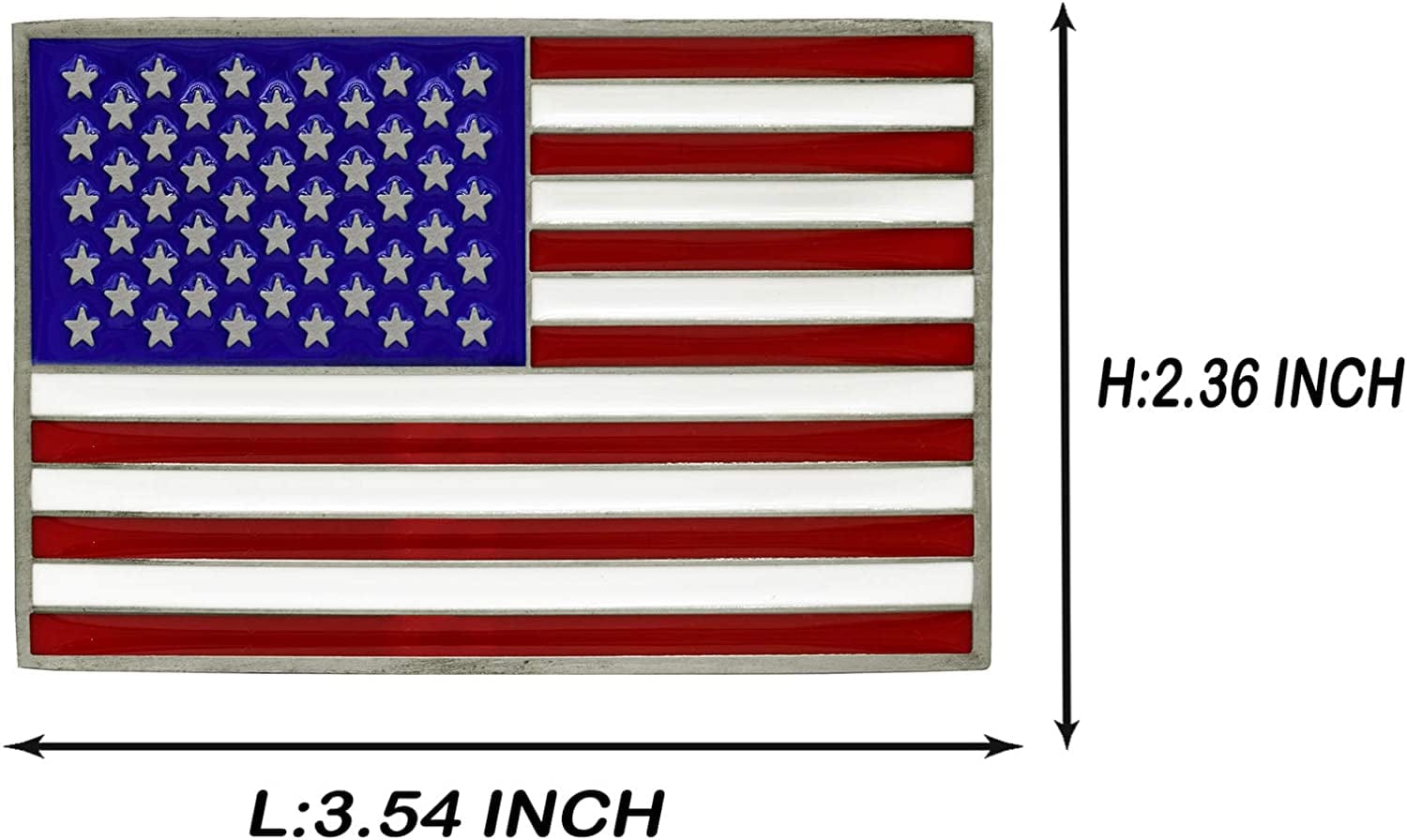 American Pride Eagle and the United State USA Flag Design Cowboy Belt Buckles More Styles Apparel & Accessories > Clothing Accessories > Belt Buckles Moranse   