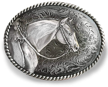 American Quarter Horse Western Belt Buckle, Unisex Buckle Apparel & Accessories > Clothing Accessories > Belt Buckles Horse Lady Gifts   