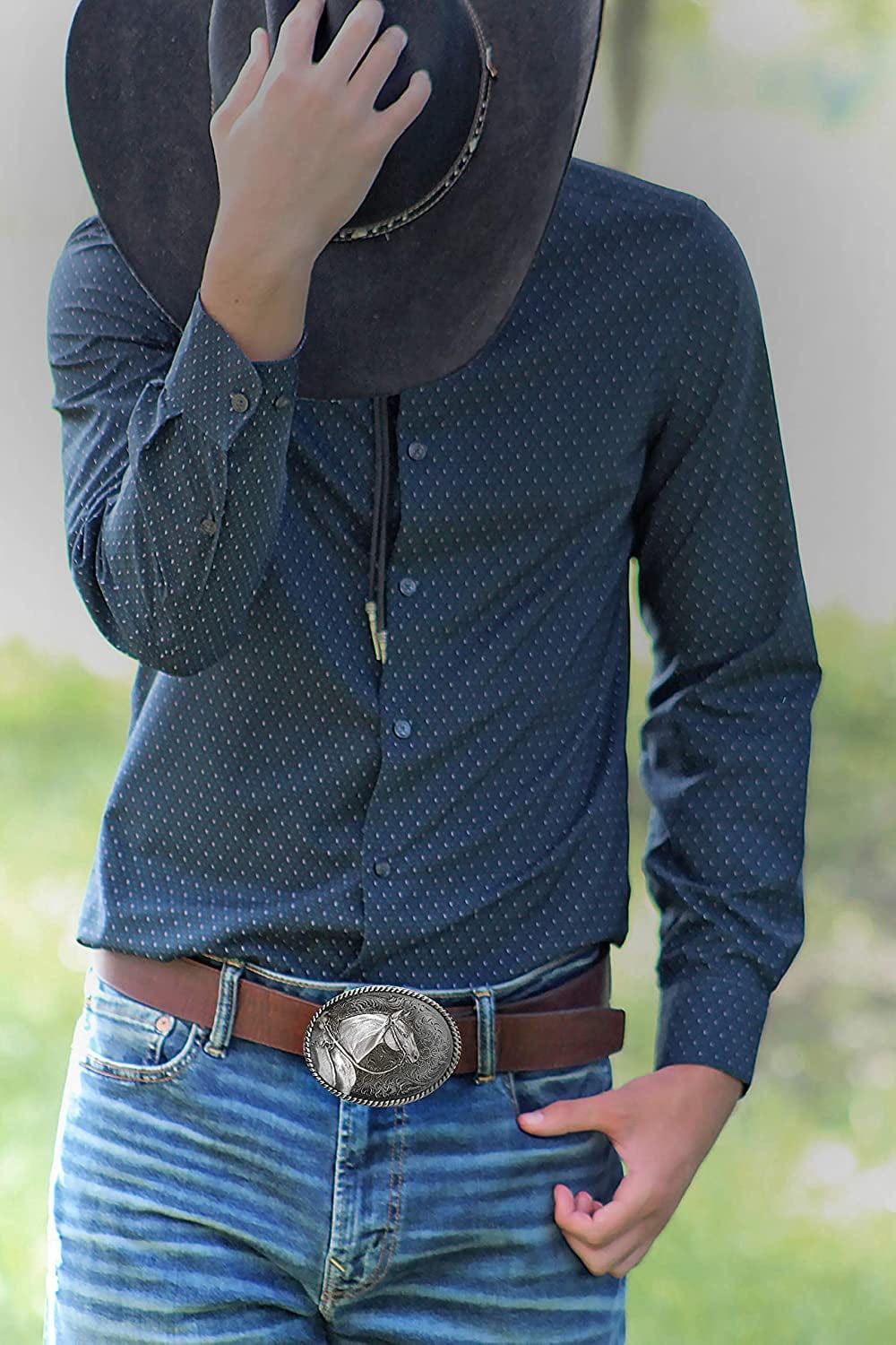American Quarter Horse Western Belt Buckle, Unisex Buckle Apparel & Accessories > Clothing Accessories > Belt Buckles Horse Lady Gifts   