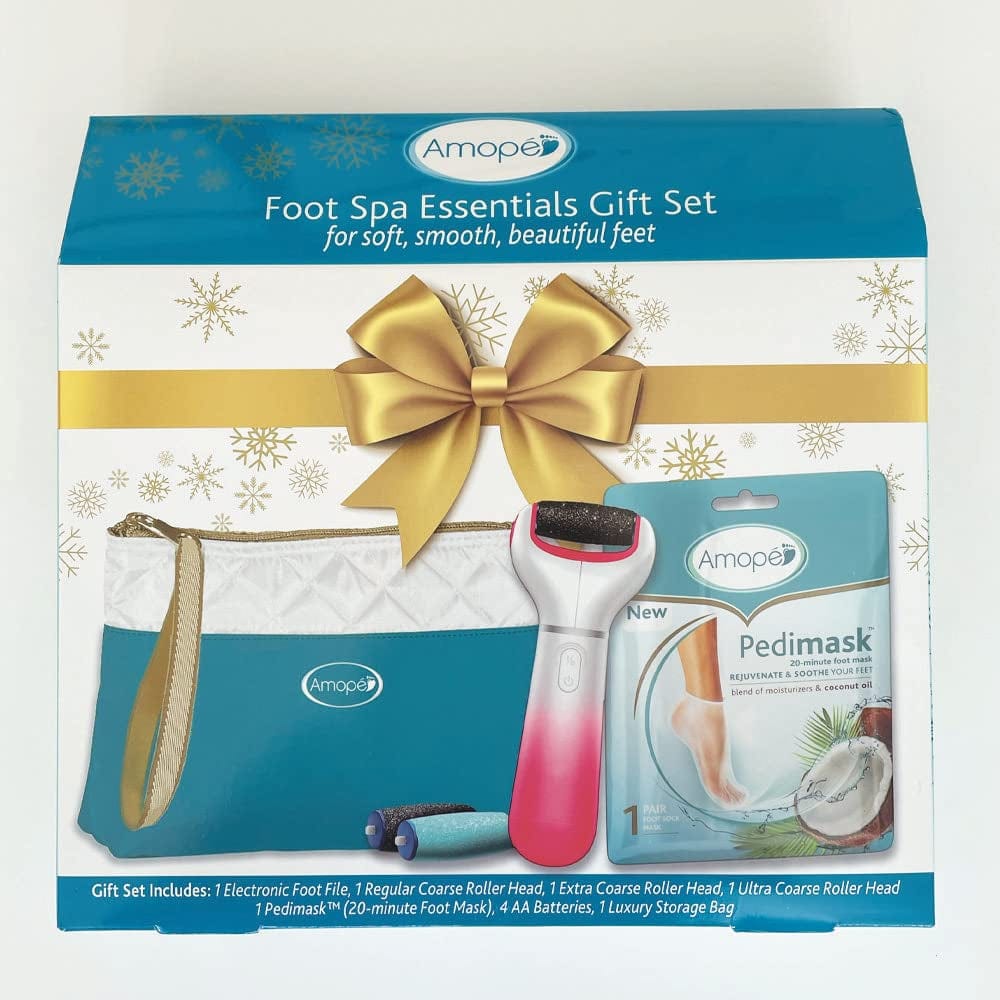 Amope Pedi Perfect Advanced Electronic Dry Foot File with Diamond Crystals for Feet, Removes Hard and Dead Skin – 1 Count Health & Beauty > Personal Care > Foot Care Amope Gift Set  