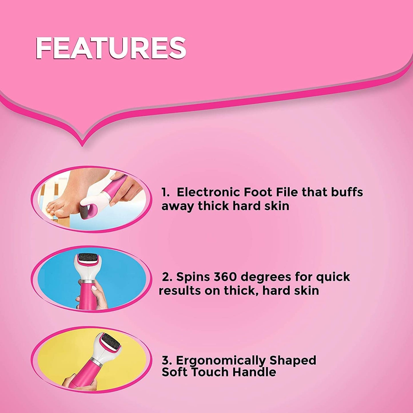 Amope Splashproof Electronic Foot File Foot Spa Pedicure Tool Callous Remover-Pedi Perfect Advance 2 Speed, 1 Count (Packaging May Vary) Health & Beauty > Personal Care > Foot Care Amope   