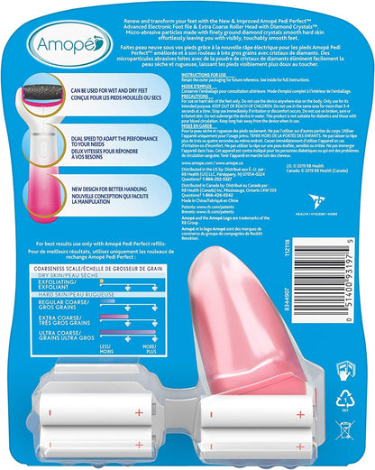 Amope Splashproof Electronic Foot File Foot Spa Pedicure Tool Callous Remover-Pedi Perfect Advance 2 Speed, 1 Count (Packaging May Vary) Health & Beauty > Personal Care > Foot Care Amope   