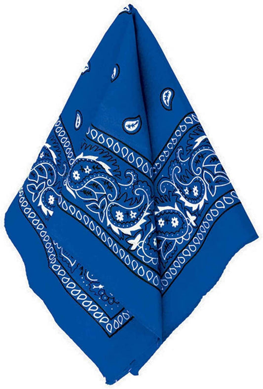 Amscan Womens Paisley Apparel & Accessories > Clothing Accessories > Bandanas & Headties amscan Blue 7.8" x 5.25" 
