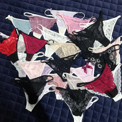 AMZIRAN Women Variety of Underwear Pack T-Back Thong G-String Panties