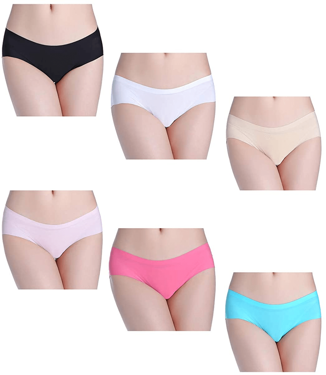 Anadelle Women'S No Show Hiphugger Panties Pack of 6 Apparel & Accessories > Clothing > Underwear & Socks > Underwear Anadelle   