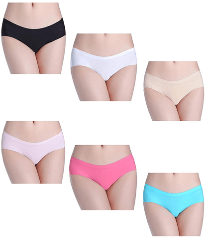 Anadelle Women'S No Show Hiphugger Panties Pack of 6 Apparel & Accessories > Clothing > Underwear & Socks > Underwear Anadelle   