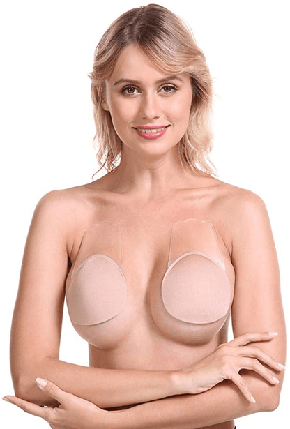 Aneralied Women Sticky Bras Strapless Nipple Covers Adhesive Bralette Invisible Push up Bra for Backless Dress Apparel & Accessories > Clothing > Underwear & Socks > Shapewear aneralied   