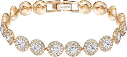 Angelic Crystal Jewelry Collection, Rose Gold & Gold Tone Finish Tennis Bracelet - Rose Gold Tone Finish