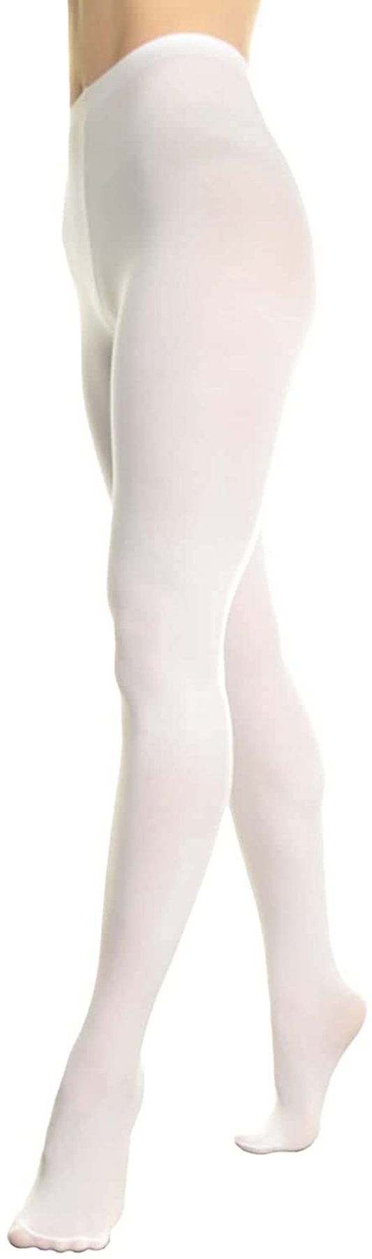 Angelina Women'S and Girls' Professional-Grade Footed Ballet Tights Apparel & Accessories > Clothing > Underwear & Socks > Shapewear Angelina Footed White - 1pk 4-6 Years 