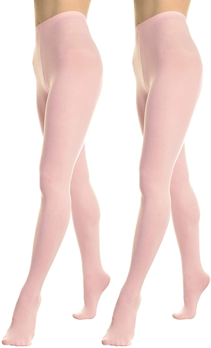 Angelina Women'S and Girls' Professional-Grade Footed Ballet Tights Apparel & Accessories > Clothing > Underwear & Socks > Shapewear Angelina Footed Pink - 2pk Small-Medium 
