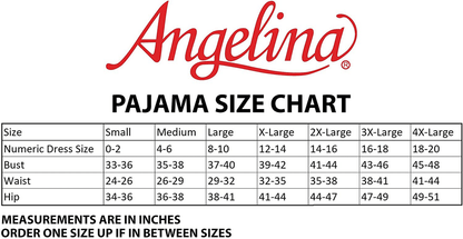 Angelina Women's Cozy Fleece Pajama Set Apparel & Accessories > Clothing > Sleepwear & Loungewear > Pajamas Angelina   
