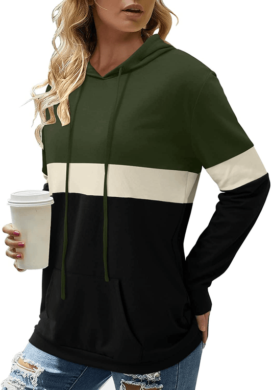 Angerella Hoodies for Women Camo Leopard Print Tops Pullover Hooded Sweatshirt Drawstring with Pocket Apparel & Accessories > Clothing > Activewear Kylie Max   