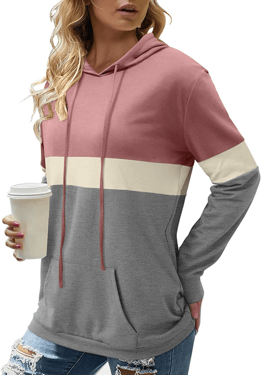 Angerella Hoodies for Women Camo Leopard Print Tops Pullover Hooded Sweatshirt Drawstring with Pocket Apparel & Accessories > Clothing > Activewear Kylie Max   