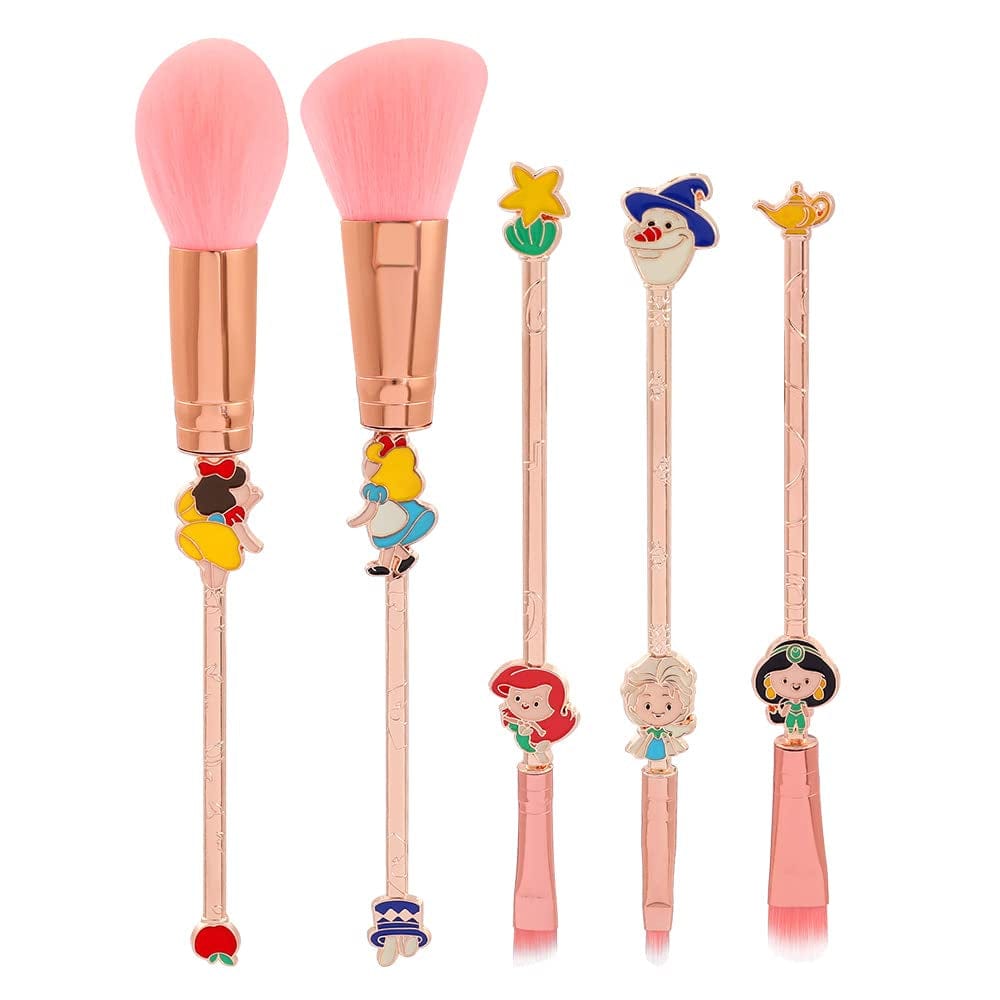 Anime Alice in Wonderland Makeup Brushes Set Foundation Blending Powder Eye Shadow Contour Concealer Blush Cosmetic Fairy Makeup Brush Tools (Gold Color - C) (A - Gold Color) Health & Beauty > Personal Care > Cosmetics > Cosmetic Tools > Makeup Tools feimeng jewelry D - Princess  
