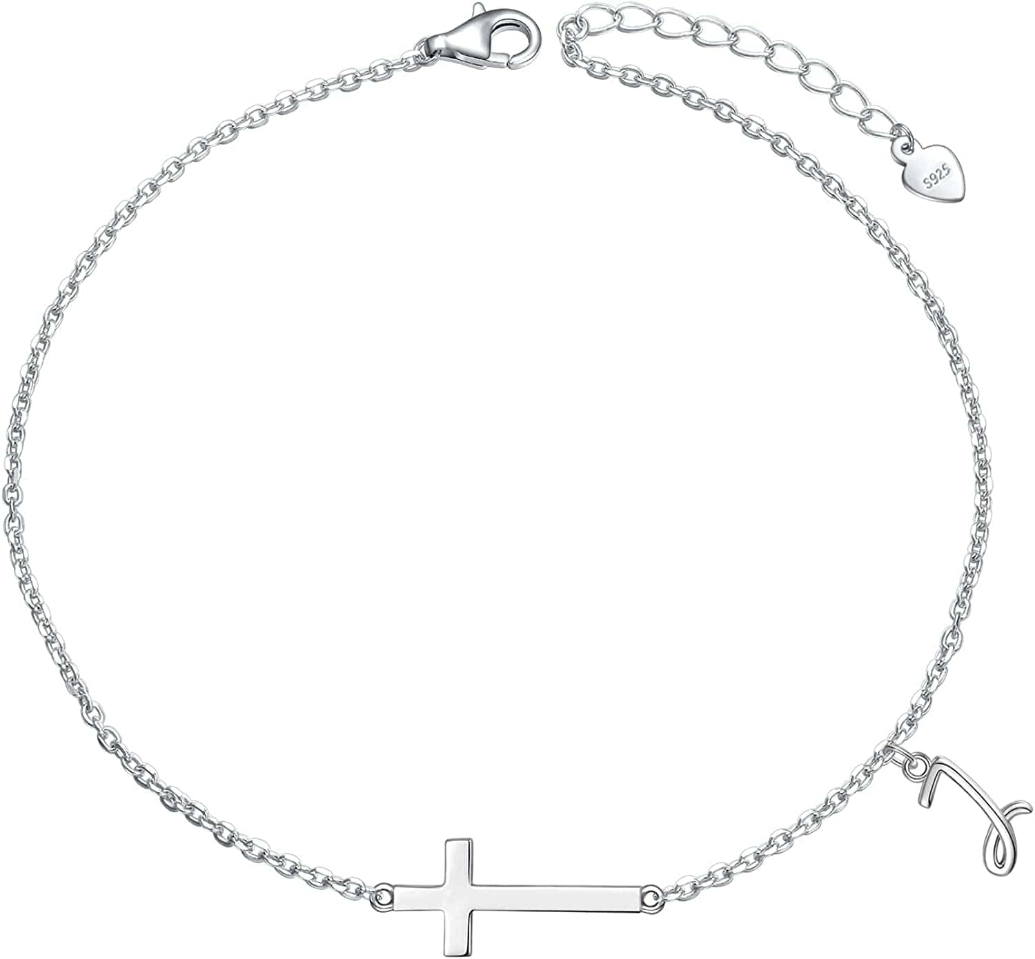 Anklets for Women S925 Sterling Silver Adjustable Beach Foot Ankle Bracelet Jewelry Gifts Apparel & Accessories > Jewelry > Anklets Silvermoon jewelry J  