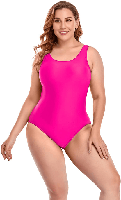 Annbon Women'S One Piece Swimsuit Retro plus Size Bathing Suit Conservative Monokini Swimwear Apparel & Accessories > Clothing > Swimwear Kylie Max   