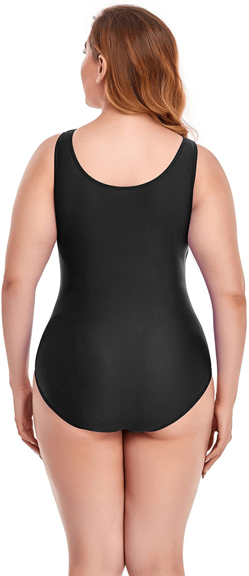 Annbon Women'S One Piece Swimsuit Retro plus Size Bathing Suit Conservative Monokini Swimwear Apparel & Accessories > Clothing > Swimwear Kylie Max   