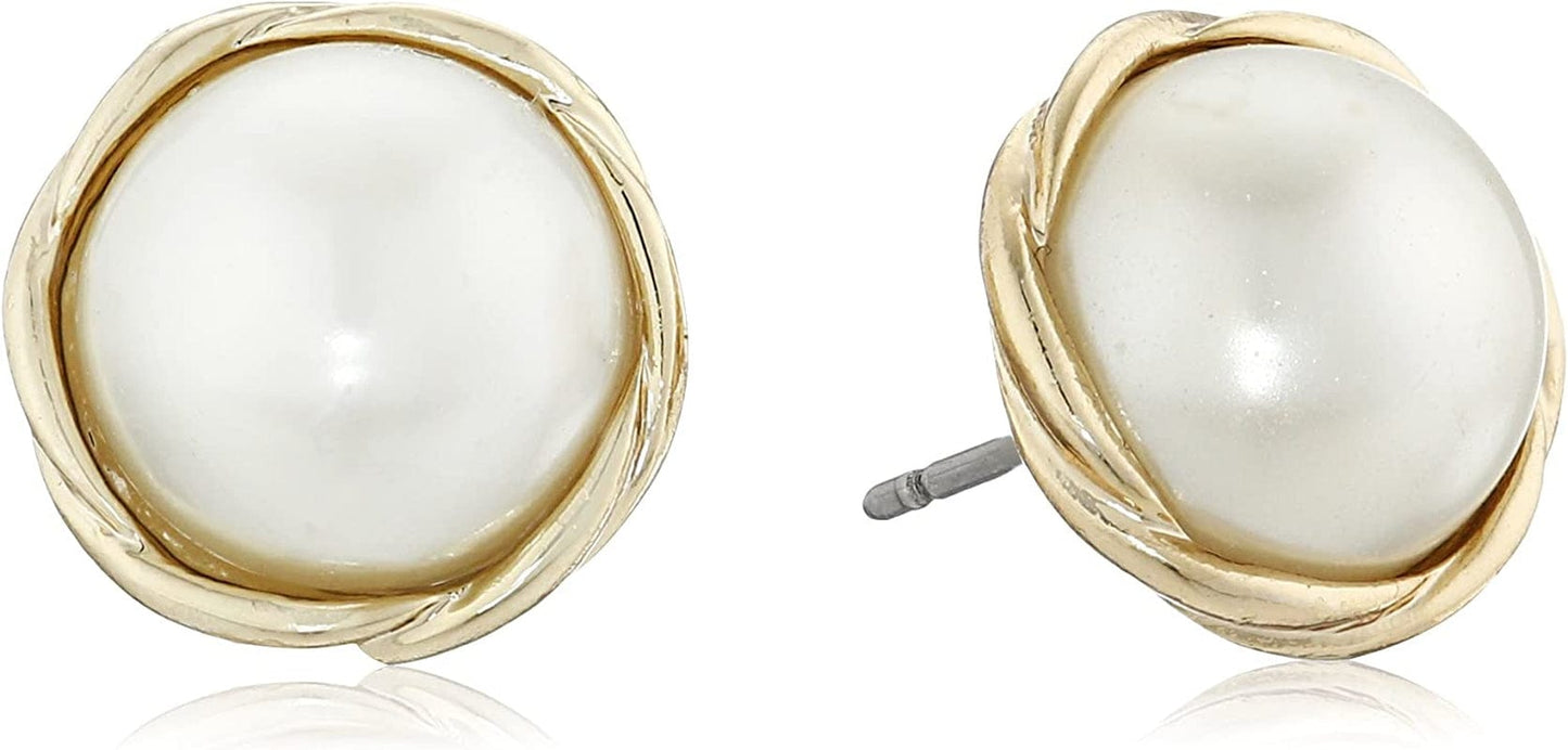 Anne Klein Small Twisted Stud Earrings Apparel & Accessories > Jewelry > Earrings KYLIE MAX Gold Gold-Tone Small Twisted Stud Earrings 