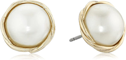 Anne Klein Small Twisted Stud Earrings Apparel & Accessories > Jewelry > Earrings KYLIE MAX Gold Gold-Tone Small Twisted Stud Earrings 